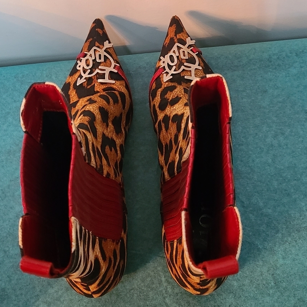 Christian Dior Leopard 🐆 Print Booties European Size 38 - Picture 9 of 14